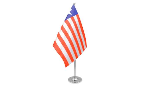 Liberia Satin Table Flag